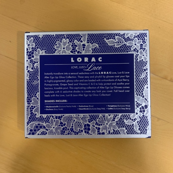 NEW Lorac Love, Lust & Lace Lipstick and Lipgloss bundle - 4 pcs - Picture 3 of 8